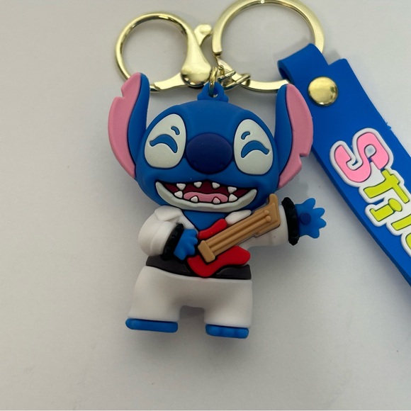 Disneys Stitch Elvis 3D Silicone Keychain NEW - Picture 11 of 12